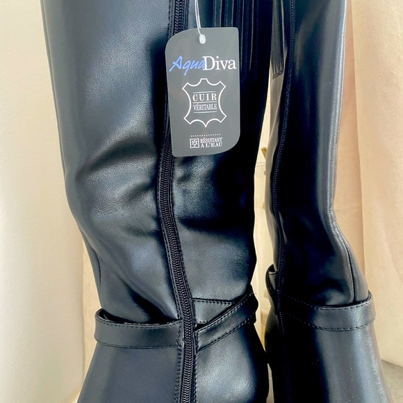 Black genuine leather boots - Picture 2 of 7